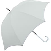 長傘 婦人用 晴雨兼用 くすみカラー晴雨兼用婦人長傘 60cm ジャンプ式 UVカット加工 遮熱効果 ライトブルー 127841