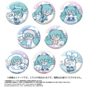 初音ミク×シナモロール トレーディンググリッター缶バッジ 1個 [コレクショントイ]