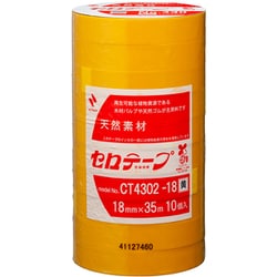 セロテープ No.430（着色） 大巻 10巻入 黄 18mm×35m CT4302-18