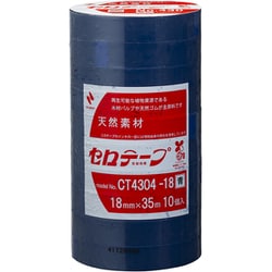 セロテープ No.430（着色） 大巻 10巻入 青 18mm×35m CT4304-18