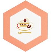 箔押しメッセージカード 【ROKKAKU】 ごほうびスイーツシリーズ 「ショートケーキ」 1枚入 R0032404