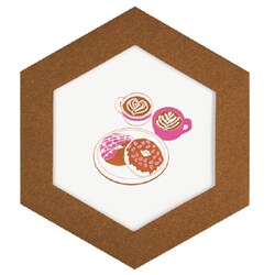 箔押しメッセージカード 【ROKKAKU】 ごほうびスイーツシリーズ 「ドーナツ」 1枚入 R0032406