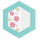 箔押しメッセージカード 【ROKKAKU】 やまとなでしこシリーズ 「撫子」 1枚入 R0112403