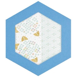 箔押しメッセージカード 【ROKKAKU】 やまとなでしこシリーズ 「紫陽花」 1枚入 R0112404