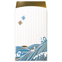 箔ぽち袋 【ROKKAKU】 やまかわうみシリーズ 「海」 2枚入 PB01103