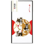 箔祝儀袋 【ROKKAKU】 動物吉祥柄シリーズ 「柴犬」 1枚入 SH2103