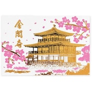箔押しポストカード 【ROKKAKU】 日本名所シリーズ 金閣寺(鹿苑寺) 「春」 1枚入 R0162401