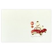 箔押しメッセージカード 【ROKKAKU】 アニマルシリーズ BEAR'S Weekend 「Safe Drive」 1枚入 RK004B