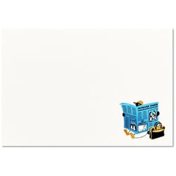 箔押しメッセージカード 【ROKKAKU】 アニマルシリーズ BIRD'S WORK 「NEWSPAPER」 1枚入 RK001B