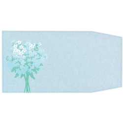 箔押しブックカバー 【ROKKAKU】 Hakuoshi Botanicalシリーズ 「ブルースター」 1枚入 R0212402