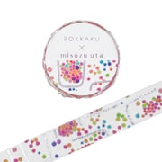 箔押しマスキングテープ 【ROKKAKU】 みすゞうたシリーズ 「金米糖の夢」 1個入 R0152403