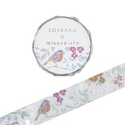 箔押しマスキングテープ 【ROKKAKU】 みすゞうたシリーズ 「私と小鳥と鈴と」 1個入 R0152404