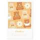 箔押しポストカード 【ROKKAKU】 cafe teddyシリーズ 「クッキー」 1枚入 R0012304