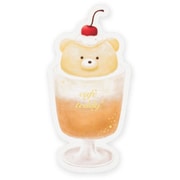 箔押しステッカー 【ROKKAKU】 cafe teddyシリーズ 「フロート」 1枚入 R0022305