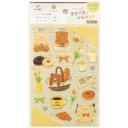 箔押しシートシール 【ROKKAKU】 cafe teddyシリーズ 「カフェ」 1枚入 R0022404