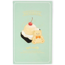 箔押しA5スリムノート 【ROKKAKU】 cafe teddyシリーズ 「ケーキ」 1冊入 R0042301