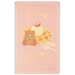 箔押しA5スリムノート 【ROKKAKU】 cafe teddyシリーズ 「ワッフル」 1冊入 R0042302