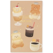 箔押しA5スリムノート 【ROKKAKU】 cafe teddyシリーズ 「ドリンク」 1冊入 R0042303