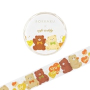 箔押しマスキングテープ 【ROKKAKU】 cafe teddyシリーズ 「ウユココ」 1個入 R0032302