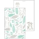 箔押しポストカード 【ROKKAKU】 Cat Art Collectionシリーズ 「fish」 1枚入 R0052501