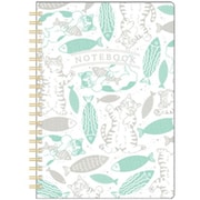 箔押しB6リングノート 【ROKKAKU】 Cat Art Collectionシリーズ 「fish」 1冊入 R0062501