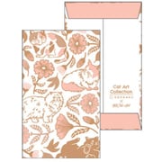 箔押しポチ袋 【ROKKAKU】 Cat Art Collectionシリーズ 「flower」 2枚入 R0082502