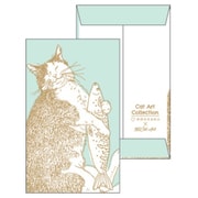 箔押しポチ袋 【ROKKAKU】 Cat Art Collectionシリーズ 「happiness」 2枚入 R0082503