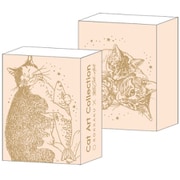 箔押しメモ入りミニBOX 【ROKKAKU】 Cat Art Collectionシリーズ 「pink」 1個入 R0102501