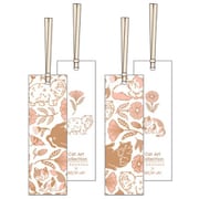 箔押し栞（しおり） 【ROKKAKU】 Cat Art Collectionシリーズ 「flower」 2枚入 R0072502