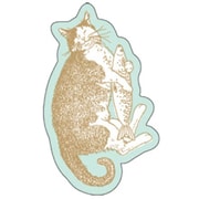 箔押しステッカー 【ROKKAKU】 Cat Art Collectionシリーズ 「happiness」 1枚入 R0092501