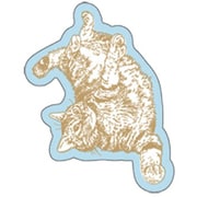 箔押しステッカー 【ROKKAKU】 Cat Art Collectionシリーズ 「roll」 1枚入 R0092503