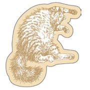 箔押しステッカー 【ROKKAKU】 Cat Art Collectionシリーズ 「sleepy」 1枚入 R0092504