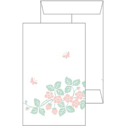 箔ポチ袋 【ROKKAKU】 花さんぽシリーズ 「いちご」 2枚入 R0022501