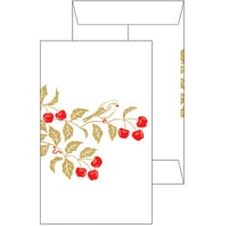 箔ポチ袋 【ROKKAKU】 花さんぽシリーズ 「さくらんぼ」 2枚入 R0022502