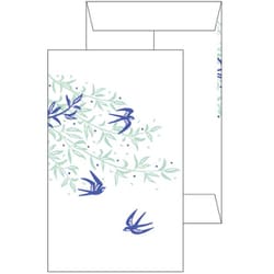 箔ポチ袋 【ROKKAKU】 花さんぽシリーズ 「つばめ」 2枚入 R0022503