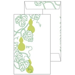 箔ポチ袋 【ROKKAKU】 花だよりシリーズ 「ひょうたん」 2枚入 R0032502
