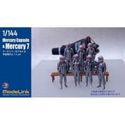 M3-112 1/144 NASA マーキュリーカプセル＋マーキュリーセブン（宇宙飛行士7人セット） [組立式プラスチックモデル]