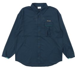 ジェドレンジオムニフリーズゼロロングスリーブシャツ メンズ シャツ Columbia Navy（425） Sサイズ PM0602