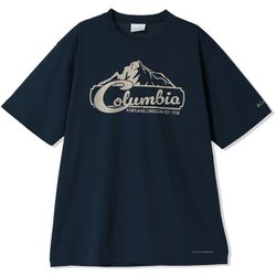 ライトキャニオンオムニフリーズグラフィックショートスリーブTシャツ メンズ カットソー Columbia Navy（425） Mサイズ PM0481
