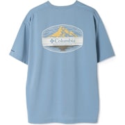 サンライズストレイトオムニフリーズゼログラフィックショートスリーブTシャツ メンズ カットソー Ripple Blue(431) Sサイズ PM0950