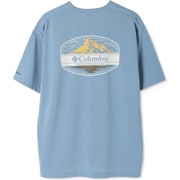 サンライズストレイトオムニフリーズゼログラフィックショートスリーブTシャツ メンズ カットソー Ripple Blue(431) Mサイズ PM0950