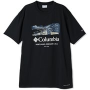 レイクアローヘッドグラフィックショートスリーブTシャツ メンズ カットソー Black, River(011) XLサイズ XE5716