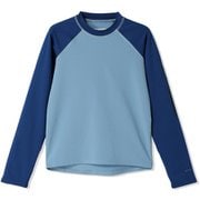 サンディショアーズロングスリーブサンガード キッズ トップス 長袖 Ripple Blue, Mountain Blue(431) Mサイズ AY0017