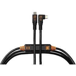 テザープロ オプティマ 10G USB-C ケーブル ライトアングル（4.6m） ブラック データ転送専用ケーブル CUC15RTG2-BLK
