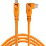 テザープロ オプティマ 10G USB-C ケーブル ライトアングル（3m） オレンジ データ転送専用ケーブル CUC10RTG2-ORG