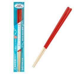 ほんとうにすべらないお箸 シンプルナチュラル レッド 23cm HSR-101