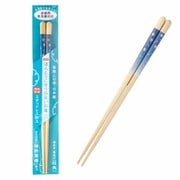 ほんとうにすべらないお箸 花柄 ブルー 23cm HSR-110