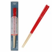ほんとうにすべらないお箸 桜舞う レッド 21cm HSS-107