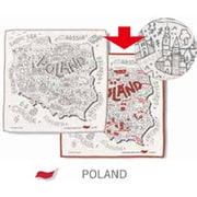 Libre Towel Handkerchief（リブレ タオルハンカチ） POLAND RE [タオルハンカチ 25×25cm]