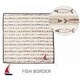 タオルハンカチ 25×25cm Libre Towel Handkerchief（リブレ タオルハンカチ） FISH BORDER